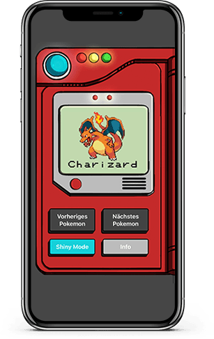 Kanto Pokedex iPhone mockup