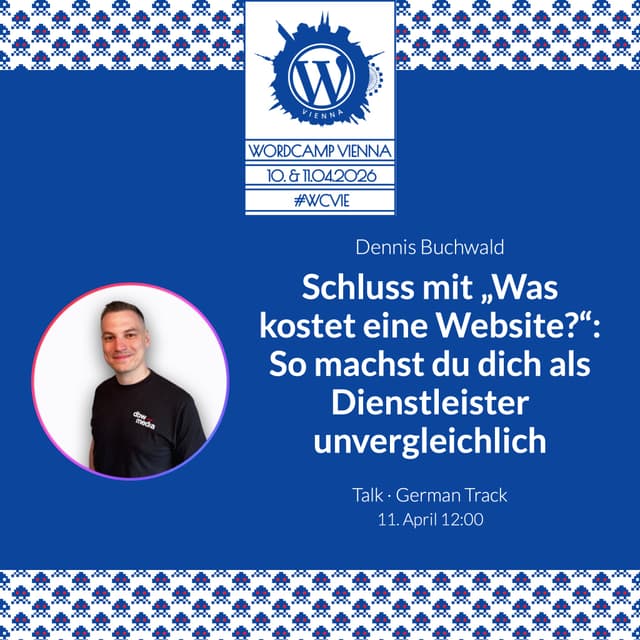 WordCamp Wien 2026 – Dennis Buchwald Speaker